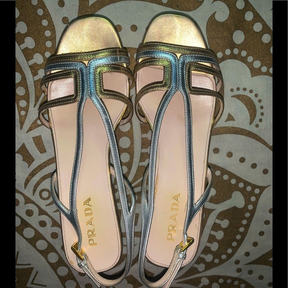 Prada cork/leather wedges - Picture 4 of 9